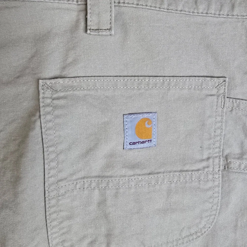 Carhartt Mens Loose Fit Canvas Utility Work Shorts Tan Khaki B147 Size 44 NWT